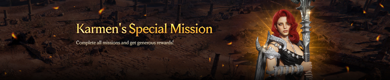 Karmen’s Special Mission Event&nbsp;&nbsp;